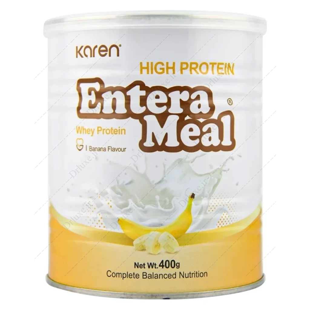 پودر انترامیل پر پروتئین طعم موز کارن 400 گرم